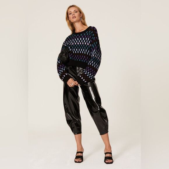 Cropped Polka Dot Wool Sweater by‎ Koche Sz XS - Picture 3 of 9